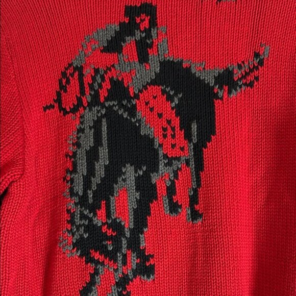 Vintage Pendleton Originals Cowboy Knit Denim Jacket/Sweater - Picture 6 of 12